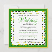 JAMAICA FLAG Custom Patriotic Square Wedding Einladung (Vorderseite)