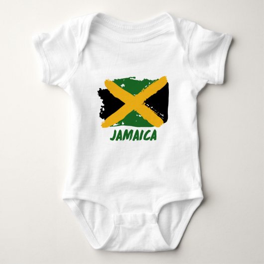 Jamaica flag design baby strampler (Vorderseite)