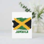 Jamaica flag design postkarte (Stehend Vorderseite)