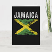 Jamaica Flag Distressed - Jamaican Flag Karte (Vorderseite)