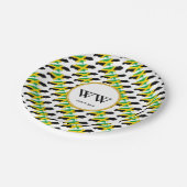 JAMAICA FLAG Feier Geburtstag Party Pappteller (Schrägansicht)