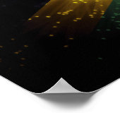 Jamaica Flag Feuerwerk Poster (Ecke)