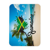 Jamaica Flag Island - Proud Jamaicans - Magnet (Vertikal)