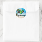 Jamaica Flag Island - Proud Jamaicans - Sticker (Tasche)