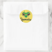 Jamaica Flag Island - Proud Jamaicans - Sticker (Tasche)