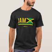 Jamaica Flag ISO-Code Alpha 3 Design-T - Shirt (Vorderseite)