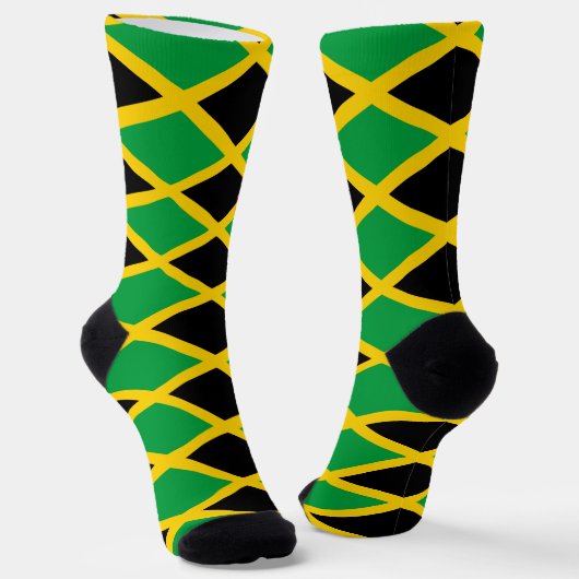 Jamaica Flag Jah Rastafari Blessed Love Socks Socken (Gewinkelt)