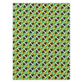 JAMAICA Flag Karte Stilvoll Patriotic Geometric Tischdecke (Vorderseite)