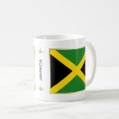 Jamaica Flag + Karte Tasse (VorderseiteRechts)