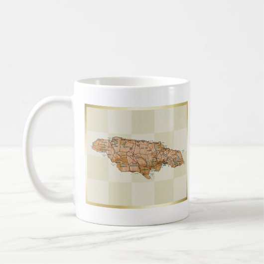 Jamaica Flag + Karte Tasse (Links)