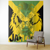 jamaica Flag Lion of Judah Tapestry Design Wandteppich (Beispiel)