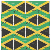 JAMAICA Flag Map-Kontur Stoff (Nahaufnahme)