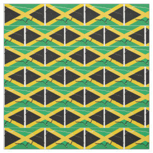 JAMAICA Flag Map-Kontur Stoff