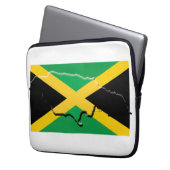 JAMAICA Flag Map Patriotic Computer Laptopschutzhülle (Vorderseite Links)