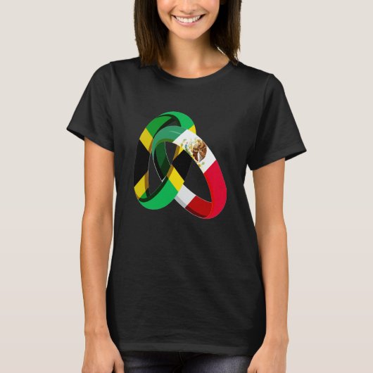 Jamaica Flag Mexico Grown Ring Marriage Wedding T-Shirt (Vorderseite)