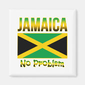 Jamaica Flag No Problem Magnet (Vorne)