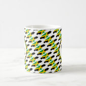JAMAICA Flag Patriotic Custom Monogram GOD BLESS Kaffeetasse (Mittel)