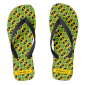 JAMAICA FLAG Patriotic Custom Scripting Carnival Badesandalen (Fußbett)
