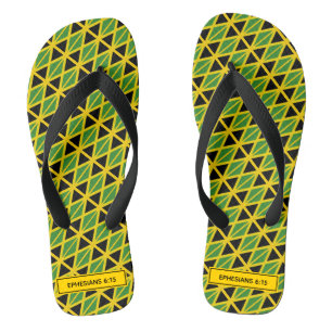 JAMAICA FLAG Patriotic Custom Scripting Carnival Badesandalen