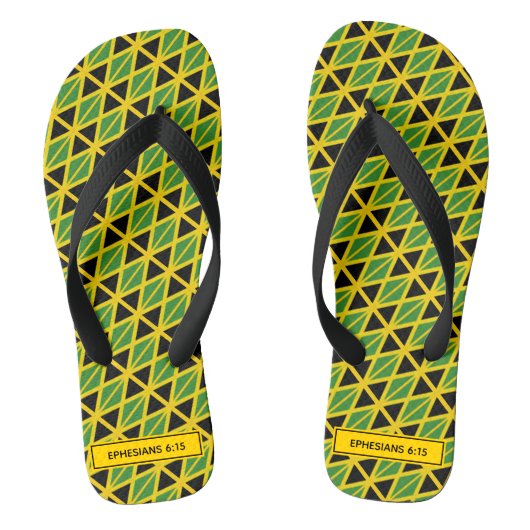 JAMAICA FLAG Patriotic Custom Scripting Carnival Badesandalen (Fußbett)