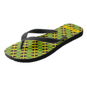 JAMAICA FLAG Patriotic Custom Scripting Carnival Badesandalen (Schrägansicht)