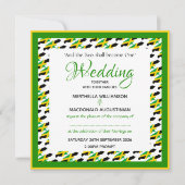 JAMAICA FLAG Patriotic Custom Wedding Einladung (Vorderseite)