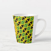 JAMAICA FLAG Patriotic Customizable Yellow Milchtasse (Rechts)