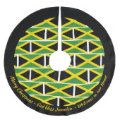 JAMAICA FLAG Patriotic Personalisieren Sie Ihren T Polyester Weihnachtsbaumdecke (Vorderseite)