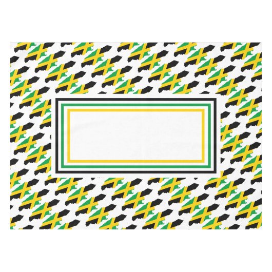 JAMAICA FLAG Patriotic Tischdecke (Vorderseite (Horizontal))