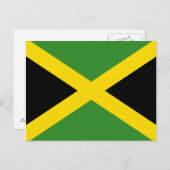 Jamaica Flag Postcard Postkarte (Vorne/Hinten)