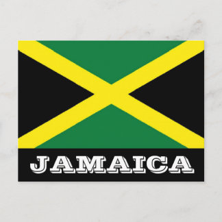 Jamaica flag postcard postkarte