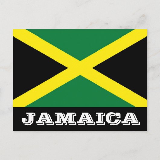 Jamaica flag postcard postkarte (Vorderseite)