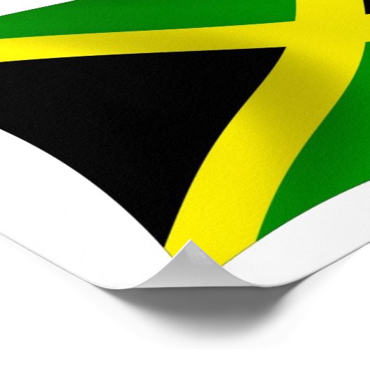 Jamaica Flag Poster Print (Ecke)