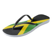 Jamaica Flag - Proud Jamaicans - Flip Flops Badesandalen (Schrägansicht)