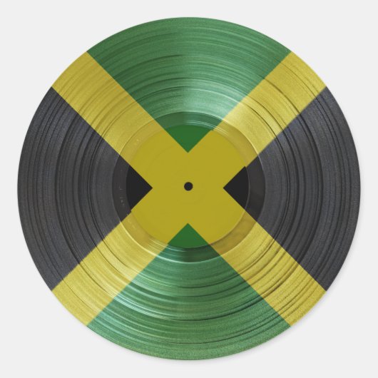 Jamaica Flag Proud Jamaicans Reggae Music Sticker (Vorderseite)