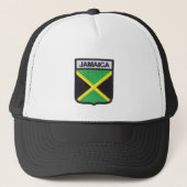 Jamaica Flag Rasta Reggae Roots Trucker Cap Truckerkappe (Vorderseite)
