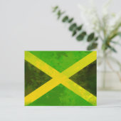 jamaica flag - reggae roots postkarte (Stehend Vorderseite)