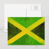 jamaica flag - reggae roots postkarte (Vorne/Hinten)