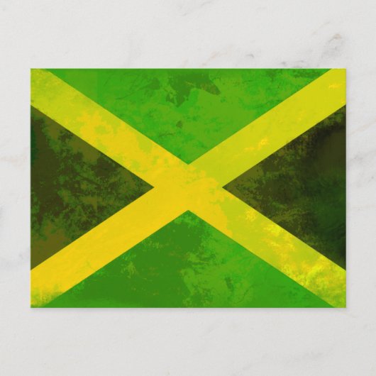 jamaica flag - reggae roots postkarte (Vorderseite)