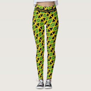 JAMAICA FLAG Scripting FÜHRT IHRE RACE Personalisi Leggings
