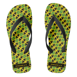 JAMAICA FLAG Scripting Karneval Personalisiert Badesandalen