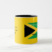 JAMAICA FLAG Scripture Customized Patriotic Yellow Zweifarbige Tasse (Mittel)
