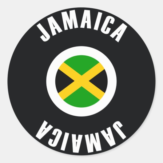 Jamaica Flag Simple Runder Aufkleber (Vorderseite)