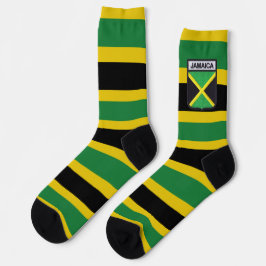 Jamaica Flag Socks Proud Jamaicans Rasta Roots Socken