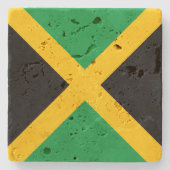 Jamaica Flag Stone Untersetzer (Vorderseite)