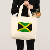 Jamaica Flag Tote Bag Jumbo Stoffbeutel (Vorderseite (Produkt))