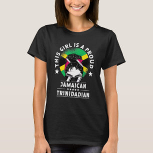 Jamaica Flag Trinidad & Tobago Grown Women Girl Pr T-Shirt
