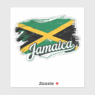 Jamaica Flag Vacation Vibes Rasta Rastafari Aufkleber