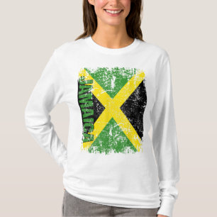 JAMAICA Flag Vintag beängstigend JAMAIKA T-Shirt