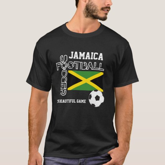 JAMAICA FLAG World Football Soccer T-Shirt (Vorderseite)